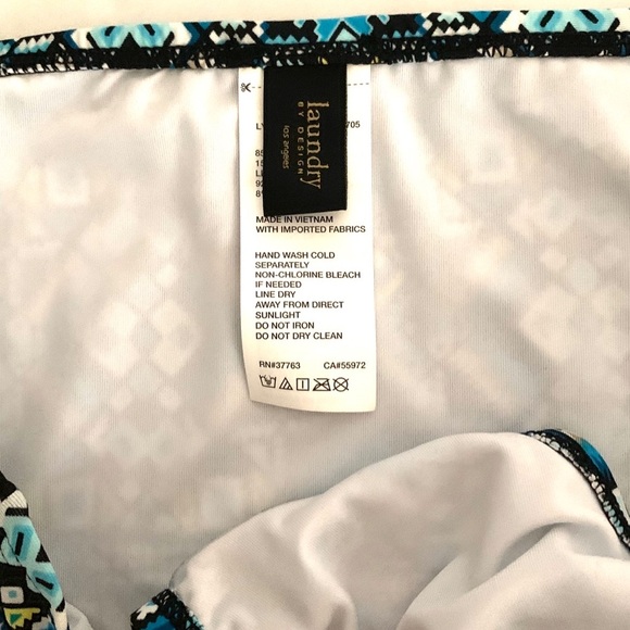 Laundry by shelli segal•geometric bikini bottoms L - Picture 7 of 8